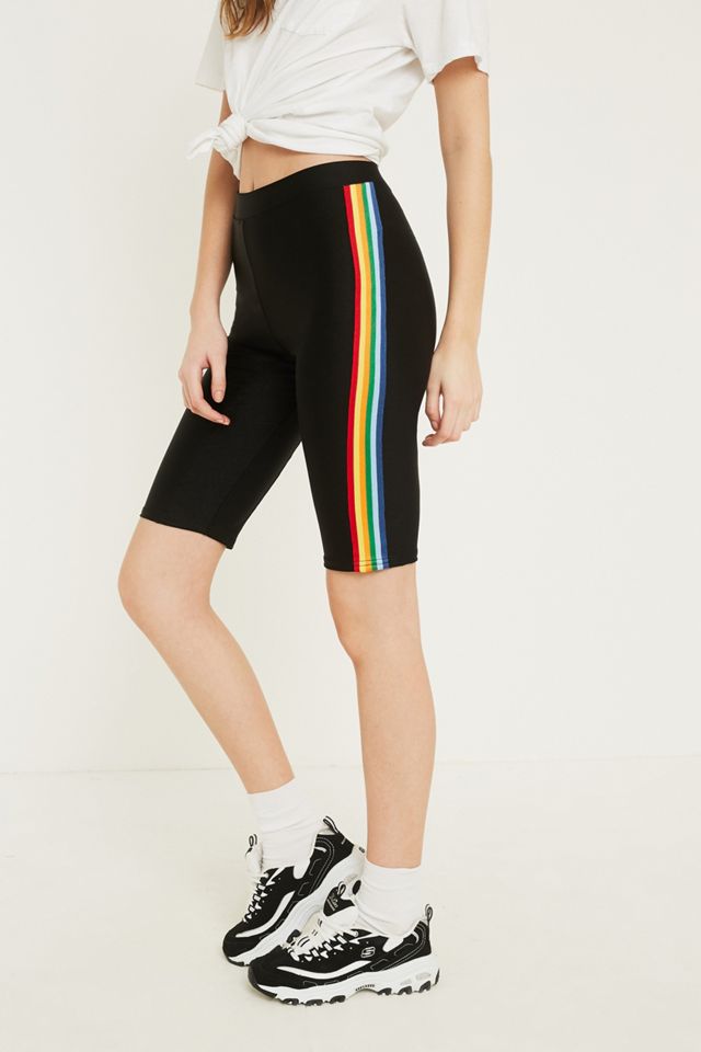 UO Rainbow Stripe Cycling Shorts #1