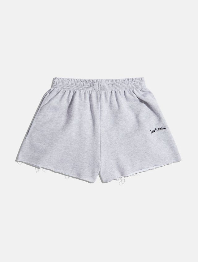 iets frans... Low-Rise Mini Jogger Shorts #4