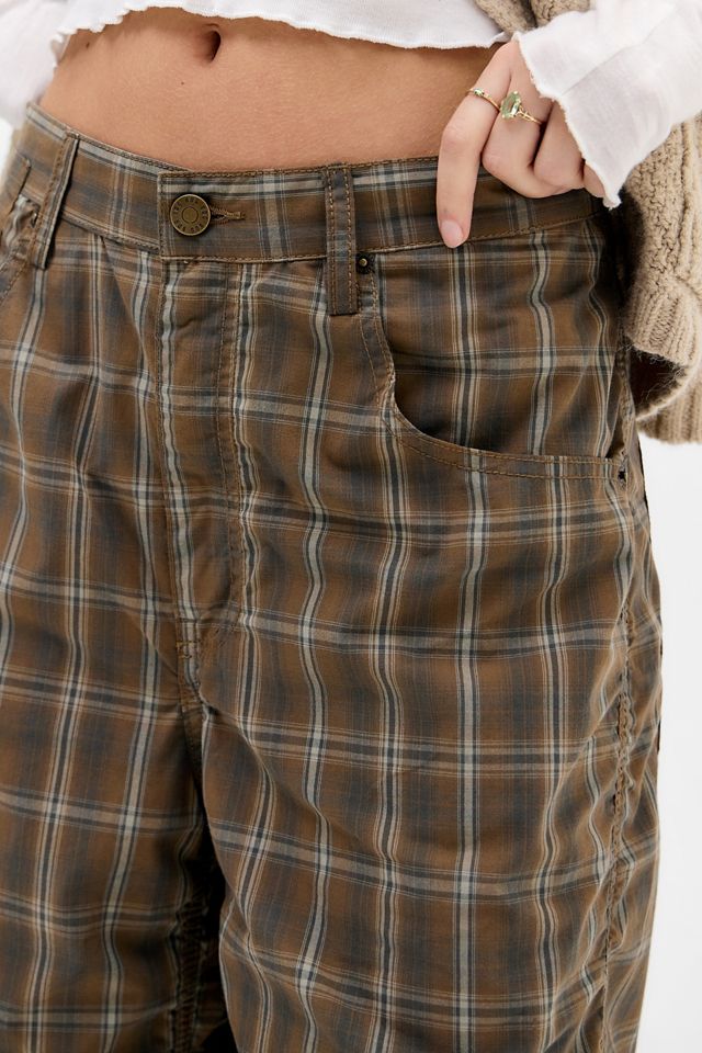 Pantaloni corti a vita alta in popeline BDG #1