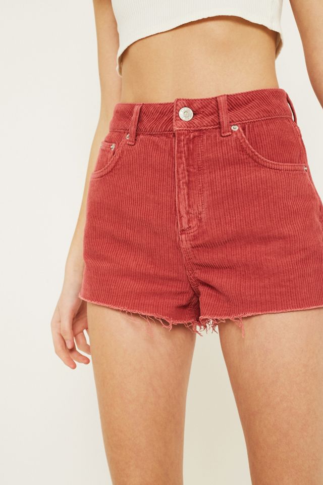 BDG Mom Pink Corduroy Shorts #2