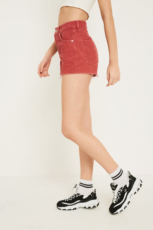 BDG Mom Pink Corduroy Shorts #3