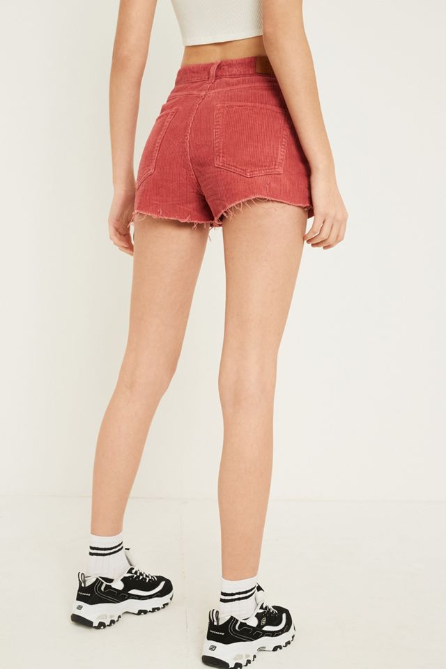 BDG Mom Pink Corduroy Shorts #4