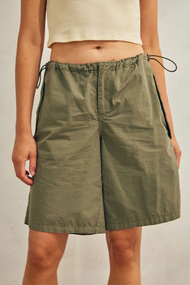 BDG Khaki Baggy Tech Shorts | Urban Outfitters UK