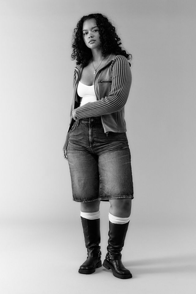 BDG Denim Longline Jorts #4