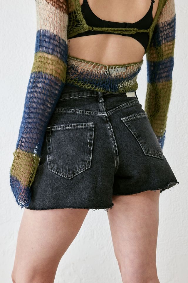 BDG pantalones cortos negros lavados de línea A  #3
