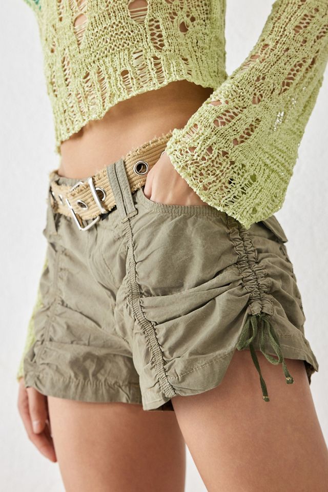 Short Mini Froncé Kaki BDG #2
