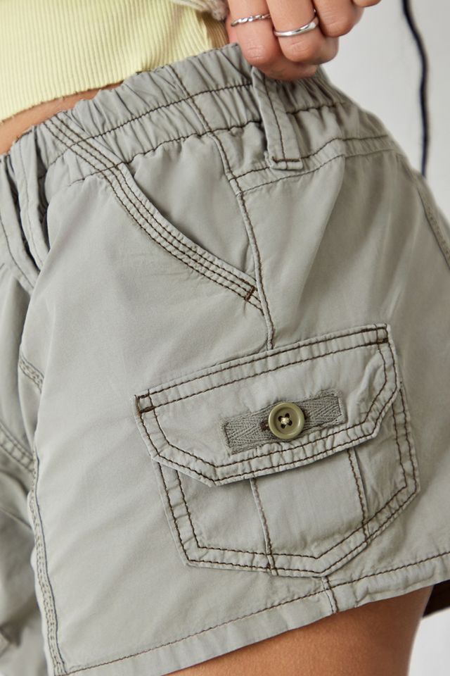 BDG Khaki Y2K Mini Cargo Shorts