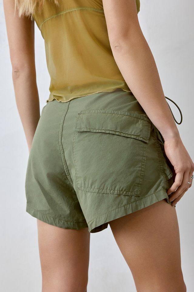 BDG Khaki Baggy Tech Shorts #3