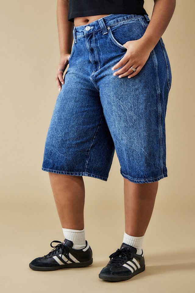 BDG Nicola Indigo Denim Longline Jorts #5