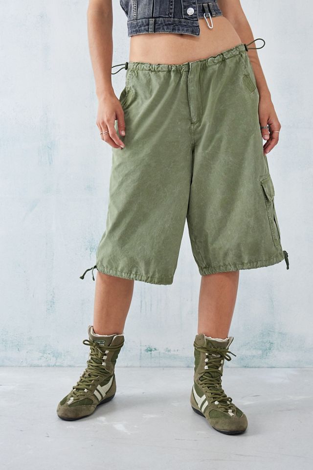BDG Pantaloncini Khaki Longline Baggy Tech