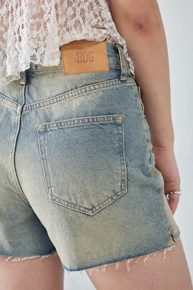 BDG Washed Blue A-Line Shorts #3