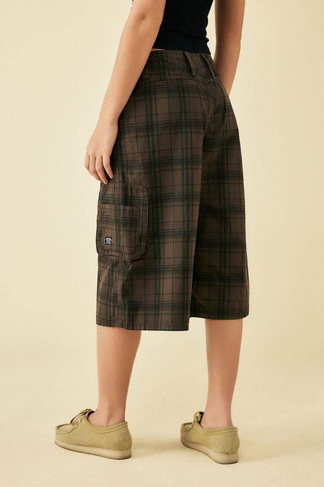 BDG Sasha Checked Longline Cargo Jorts #3