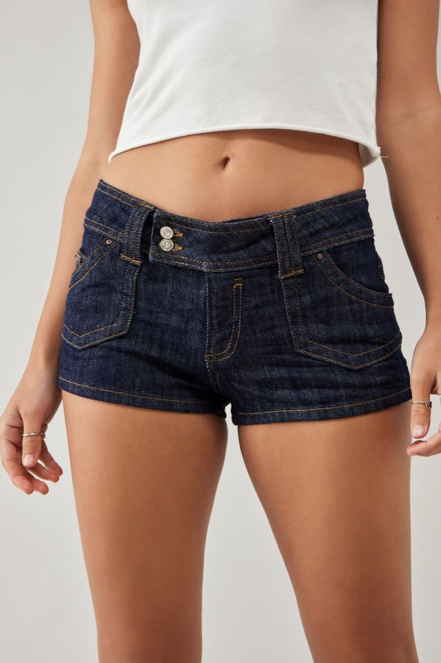 BDG Piper Dark Wash Micro Shorts