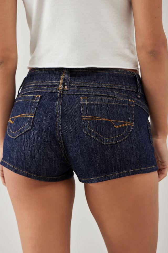 BDG Piper Dark-Wash Micro Shorts #3