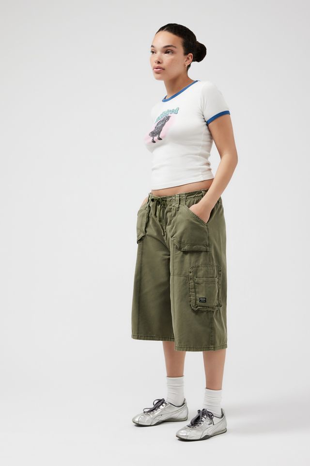 BDG Sasha Longline Cargo Khaki Jorts #5