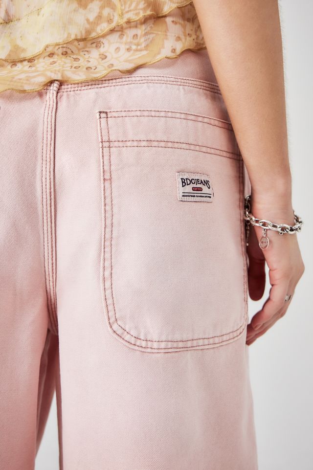 BDG Annie Longline Carpenter Pink Jorts | Urban Outfitters UK