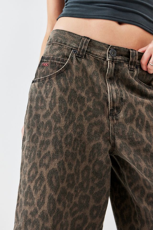 BDG Astrid Longline Leopard Print Jorts #4