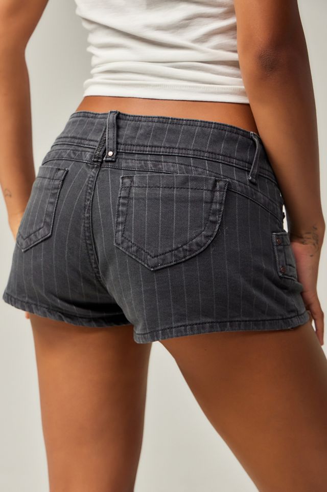 BDG Piper Pinstripe Denim Shorts #3