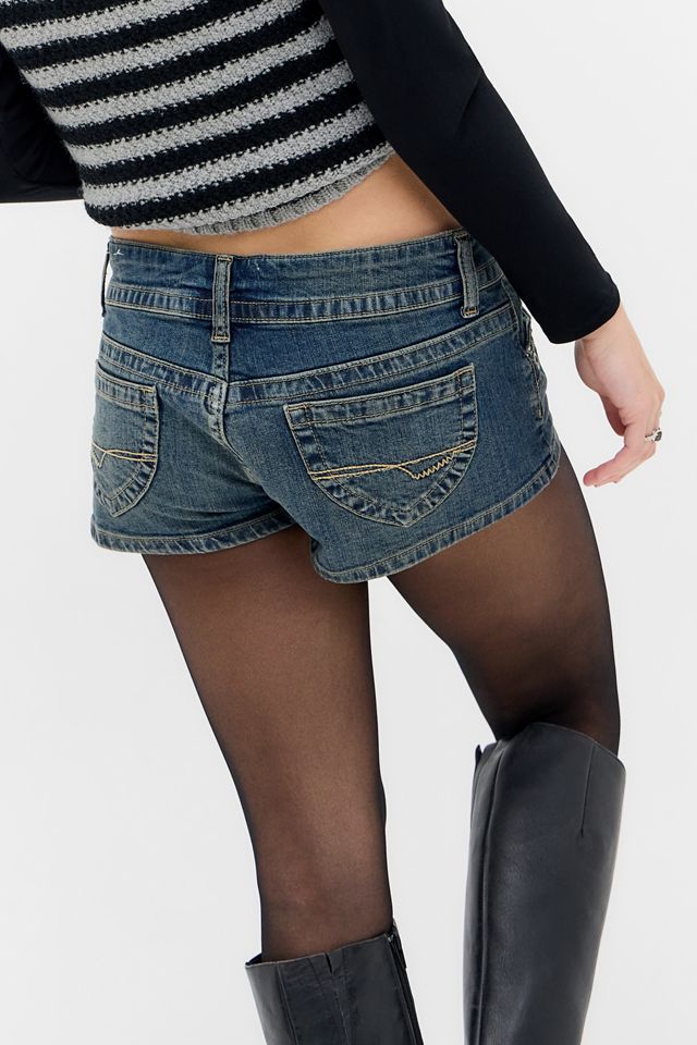 Pantaloncini di jeans con occhielli BDG Piper #3