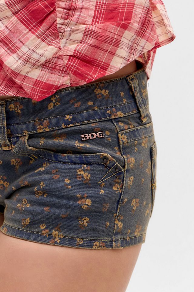 BDG Piper Floral Mini Shorts #2