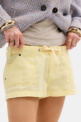 Short en lin à cinq poches BDG