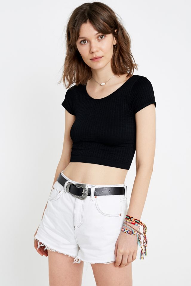 BDG Mom White Denim Shorts | Urban Outfitters UK