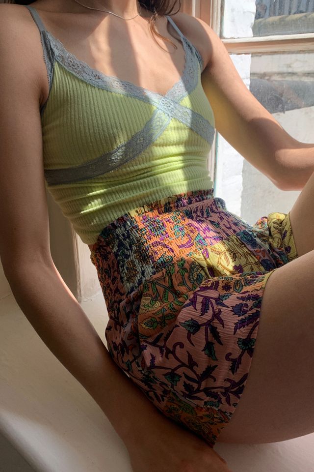 UO Shimmy Shirred Shorts #1
