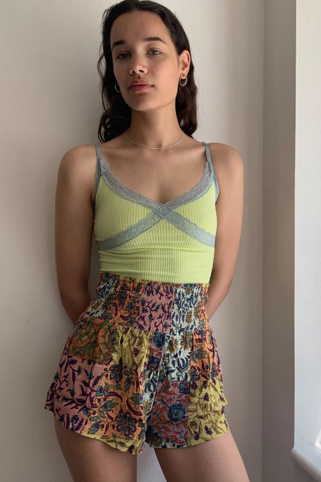UO Shimmy Shirred Shorts #3