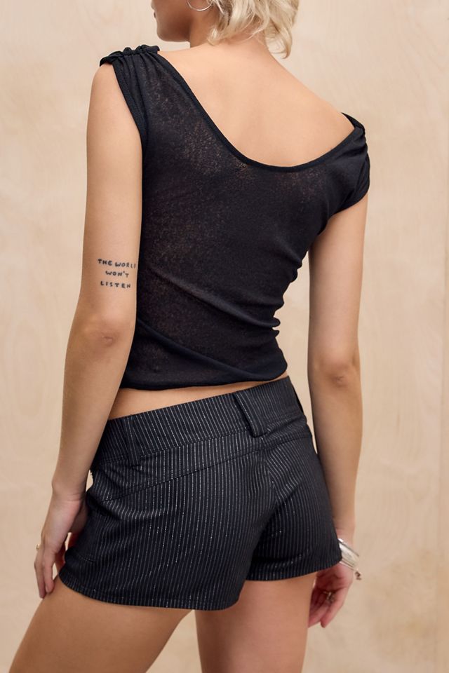 Silence + Noise Piper Lurex Shorts #3