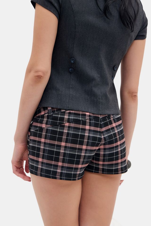 Silence + Noise Piper Check Bengaline Shorts #3