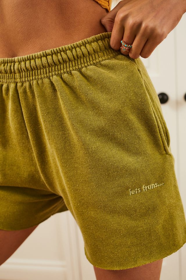iets frans... Pantaloncini da jogging Green Cut-Off #2