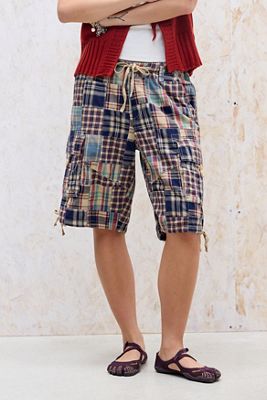 Short cargo long à carreaux BDG