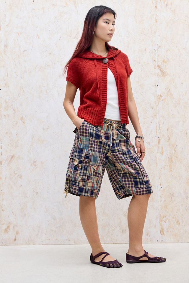 Shorts Lunghi Cargo a Quadri BDG #1