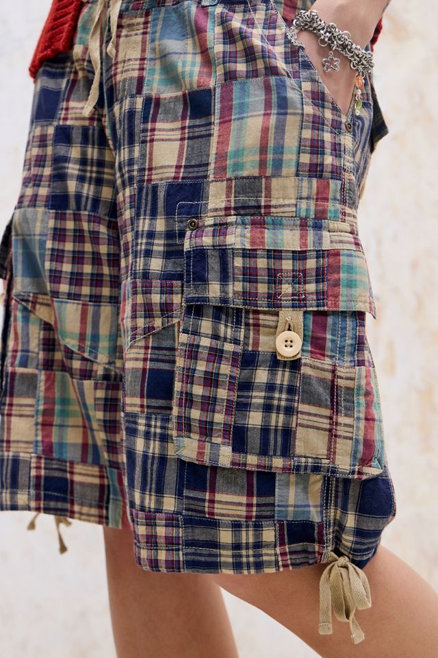 Shorts Lunghi Cargo a Quadri BDG #2