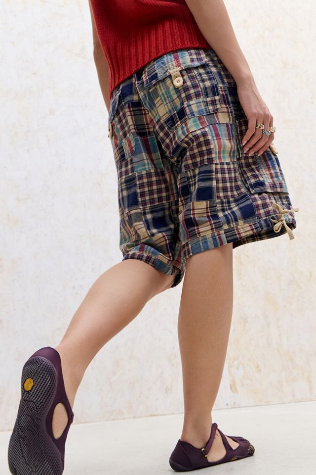 Shorts Lunghi Cargo a Quadri BDG #3