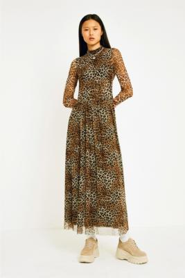 Leopard dress urban outlet outfitters