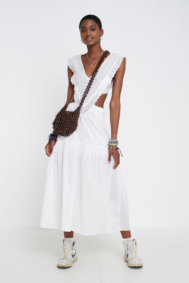 modern mandarin collar dress White Mandarin Collar Jacquard Mini Dress & Reviews - White - Dresses