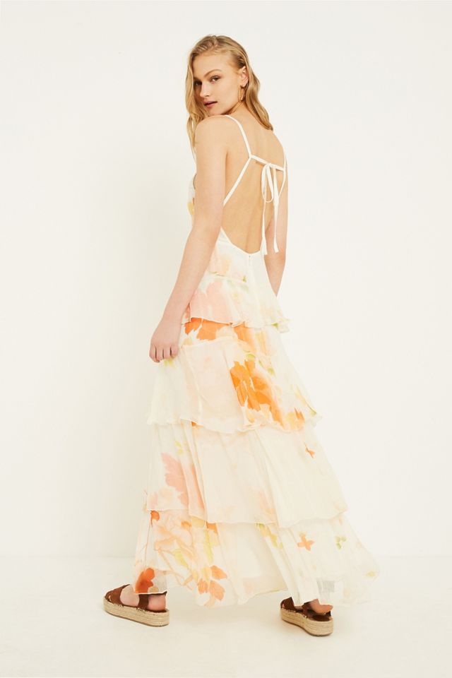 UO Tally Tiered Ruffle Maxi Dress #1