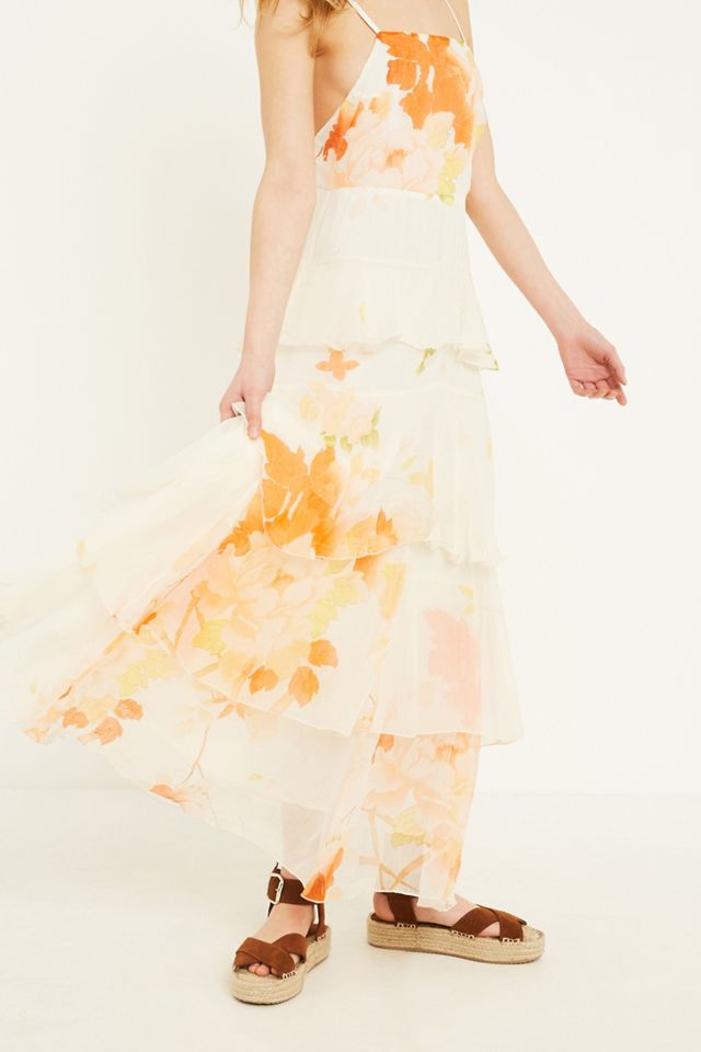 UO Tally Tiered Ruffle Maxi Dress #4