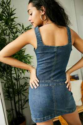jean dress urban outfitters