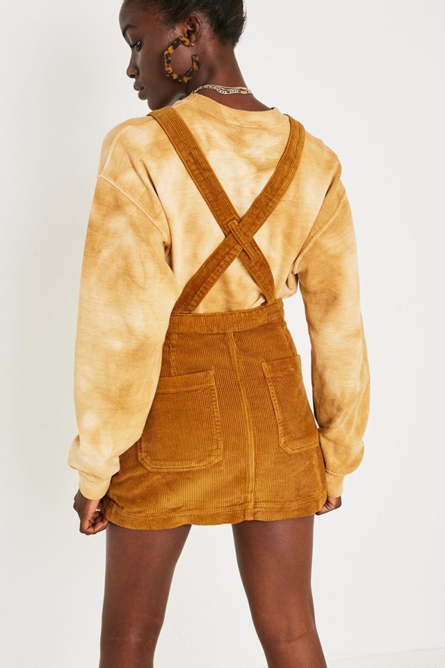 BDG Mustard Corduroy Pinafore Dress #4