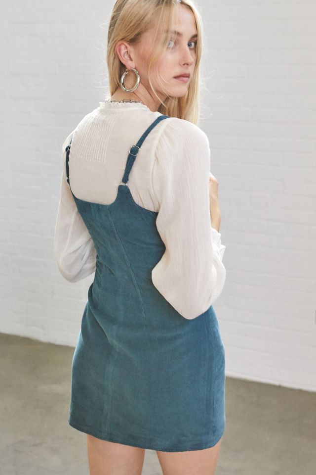UO Corduroy Seamed Mini Dress #3