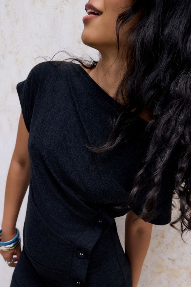 Silence + Noise Kristen Asymmetric Knit Dress #1
