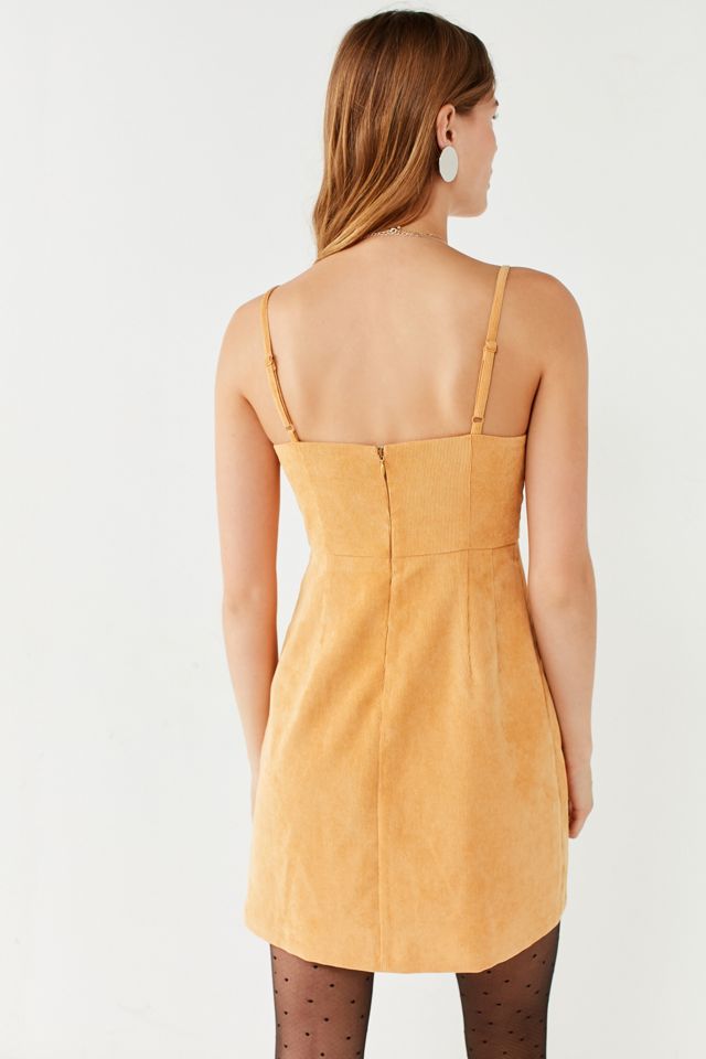 Urban Outfitters Honey Corduroy Straight-Neck Mini Dress #2