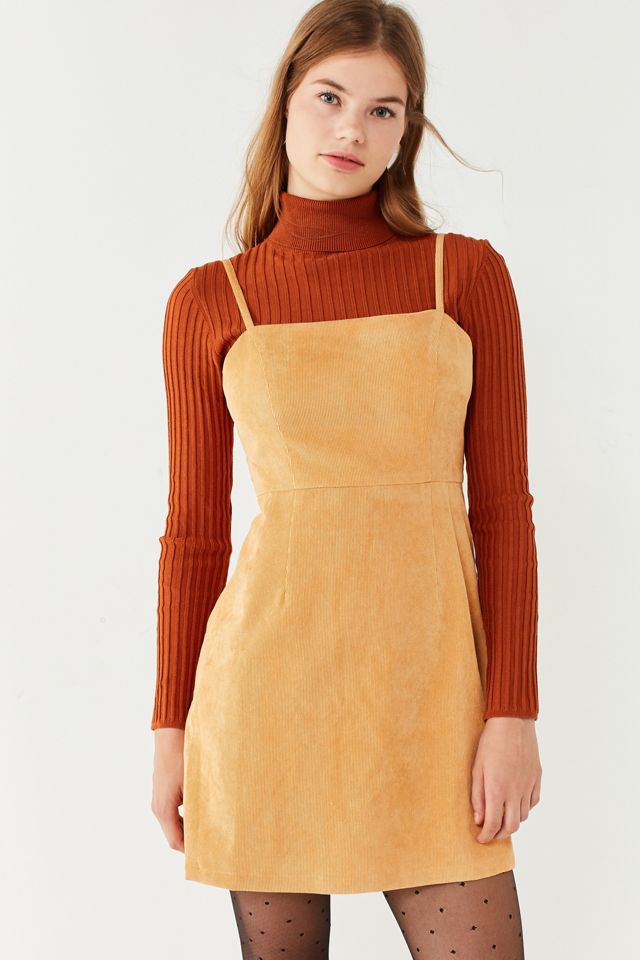 Urban Outfitters Honey Corduroy Straight-Neck Mini Dress #4