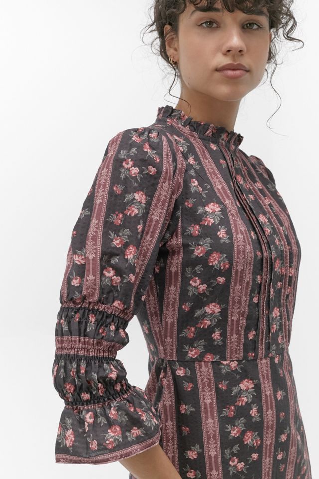 UO Maisy Floral Victoriana Mini Dress #1