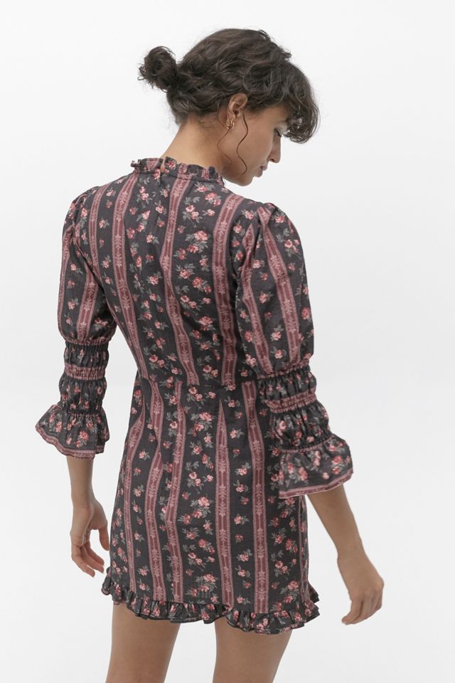 UO Maisy Floral Victoriana Mini Dress #3