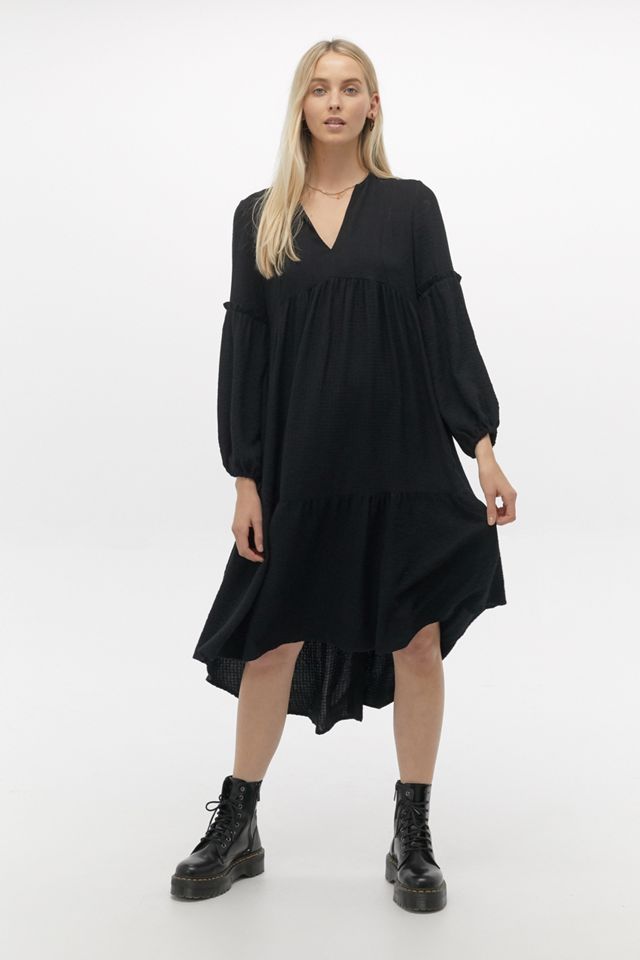 UO Frida Tiered Midi Dress