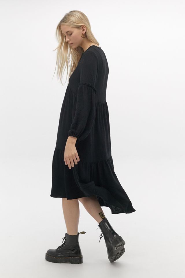 UO Frida Tiered Midi Dress #1