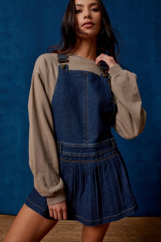 Pleated dungaree outlet dress